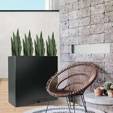 Worth Garden 3ft Lifelike Snake Plant for Indoor Decor