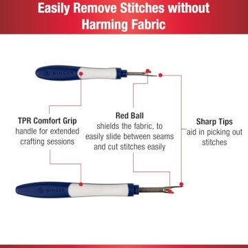 SINGER Comfort Grip Seam Ripper Set for Easy Sewing