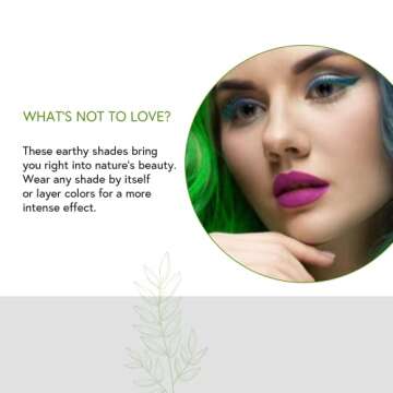 Honeybee Gardens Earth & Ocean Eye Shadow Palette, Clean and Bold, 4 Highly Pigmented Colors With Long Lasting Luxe Finish, Vegan, Cruelty-Free, Gluten-Free, and Paraben-Free, Net Wt 1.3g Each