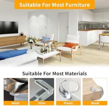 Rindion 40 Pack Baby Corner Protectors for Home Safety