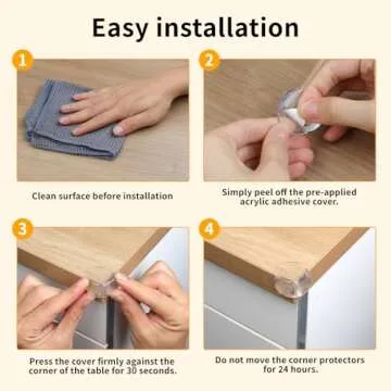 Rindion 40 Pack Baby Corner Protectors for Home Safety