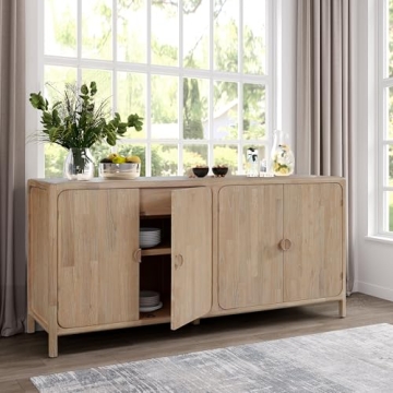 Hansville Sideboard 4 Doors 2 Inner Drawers for Modern Living
