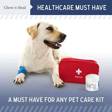 Chew + Heal Labs Styptic Powder for Dogs, Cats, and Other Animals - 1.5 oz - Quick Stop Bleeding Powder for Clipping Nails, and Other Minor Cuts - Blood Stop