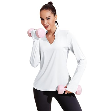 PINSPARK Women's Long Sleeve Workout Top for Active Lifestyle