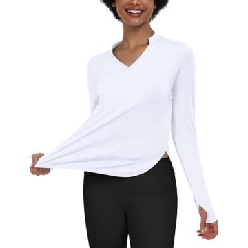 PINSPARK Women's Long Sleeve Workout Top for Active Lifestyle