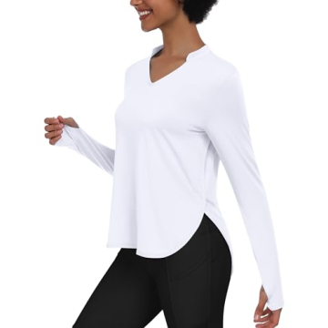 PINSPARK Women's Long Sleeve Workout Top for Active Lifestyle