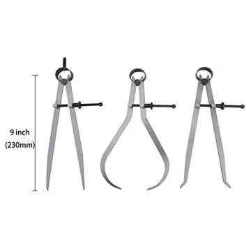 MIKIMIQI Spring Divider Caliper Set - Precision Tools for Machinists