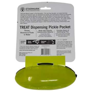 Starmark Treat Dispensing Pickle Pocket for Dogs