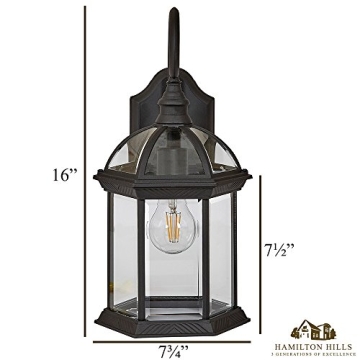 Hamilton Hills Outdoor Wall Sconce with LED Edison Bulb