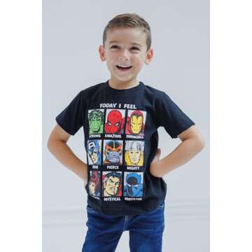 Marvel X-Men Toddler Boys Graphic Tee 3 Pack 4T
