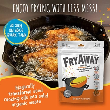 FryAway Cooking Oil Solidifier - Eco-Friendly Oil Cleanup Solution