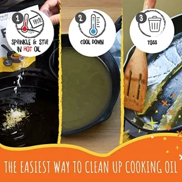 FryAway Cooking Oil Solidifier - Eco-Friendly Oil Cleanup Solution