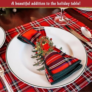 Legigo Christmas Wreath Napkin Rings - Elegant Holiday Decorations