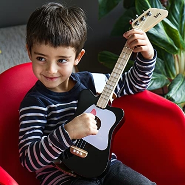 Loog Mini Acoustic kids Guitar for Beginners 3-strings Ages 3+ Learning app and lessons included