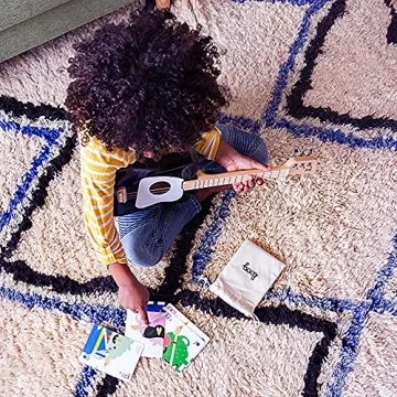 Loog Mini Acoustic kids Guitar for Beginners 3-strings Ages 3+ Learning app and lessons included