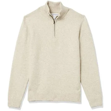 Amazon Essentials Men's Soft Touch Quarter-Zip Sweater - Cozy & Stylish