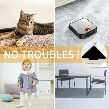 Sahhika Rug Tape: Non-Slip & Removable Grippers for All Floors