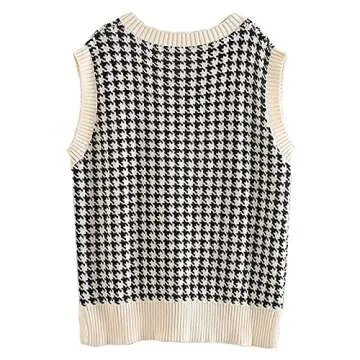UODSVP Oversized V-Neck Sweater Vest for All Occasions