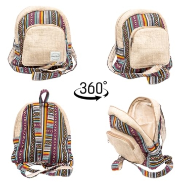 Chic Hemp Mini Backpack Purse for Women - Lightweight Style