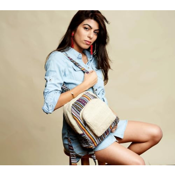 Chic Hemp Mini Backpack Purse for Women - Lightweight Style
