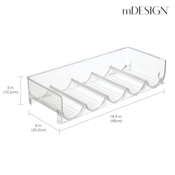 Stackable Water Bottle Wine Rack Organizer 4 Pack Clear