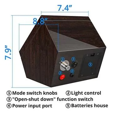 INCLAKE Automatic Watch Winder with Blue LED Light Excellence