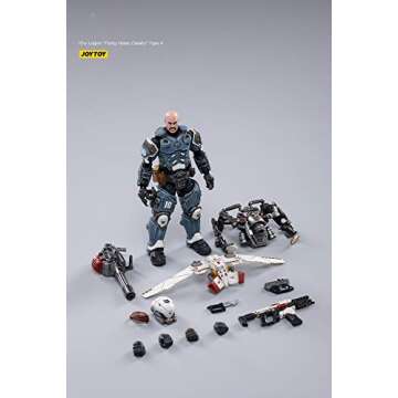 JOYTOY 1/18 Action Figures 4-Inch 10th Legion Flying Heavy Cavalry Dark Source Collection Action Figure Military Model (Style A)