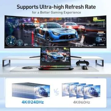 USB C to DisplayPort 1.4 Cable Supports 8K and 4K