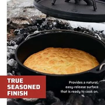 Camp Chef Classic 10 Dutch Oven - Versatile Cast Iron Cooking