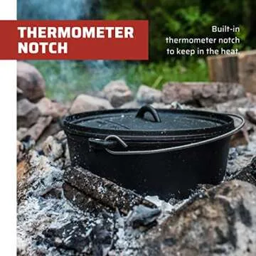 Camp Chef Classic 10 Dutch Oven - Versatile Cast Iron Cooking