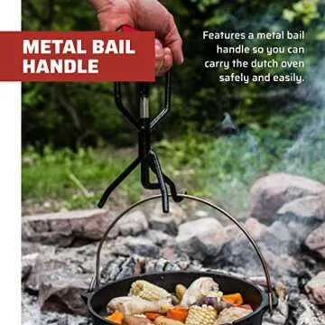 Camp Chef Classic 10 Dutch Oven - Versatile Cast Iron Cooking