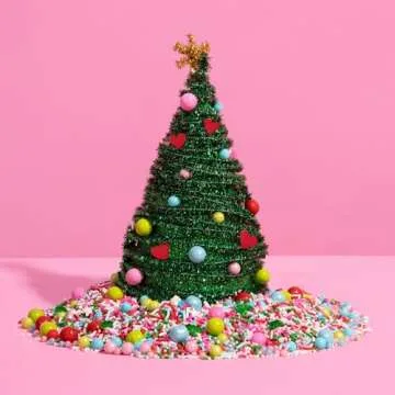 Fancy Sprinkles Cindy Lou, Who? Sprinkles, Crunchy Jimmies, Chocolate Gems and Confetti Hearts (0.5c)