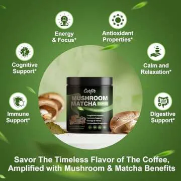 Mushroom Matcha Coffee for Enhanced Focus & Energy