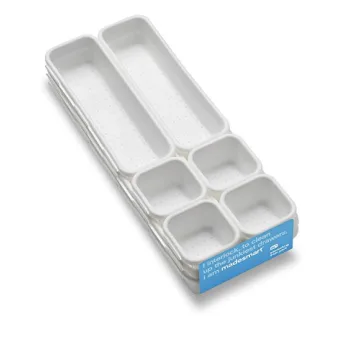 Madesmart 9-Piece Interlocking Bin Pack - Versatile Drawer Organizer for Home & Office