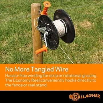 Gallagher Electric Fence Reel Durable & Compact 1640' Storage