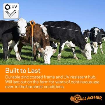 Gallagher Electric Fence Reel Durable & Compact 1640' Storage