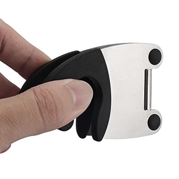 Ackron Silicone Pot Spoon Holder Set - 4 Pcs Black