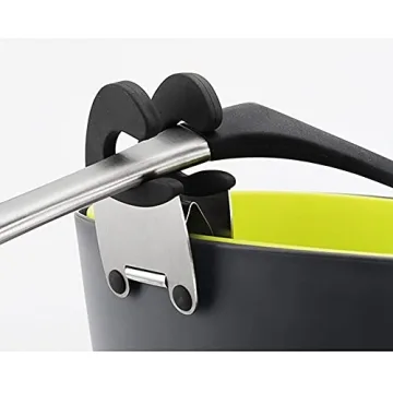 Ackron Silicone Pot Spoon Holder Set - 4 Pcs Black