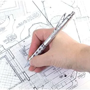 Pentel GraphGear 1000 Automatic Drafting Pencil (0.3mm), Black Accents, 1 Each (PG1013G)