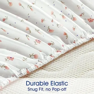 BYSURE Queen Sheet Set 6 Piece Pink Floral Bedding Set