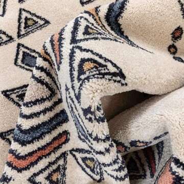 Well Woven Halley Area Rug - Tribal Diamond Design