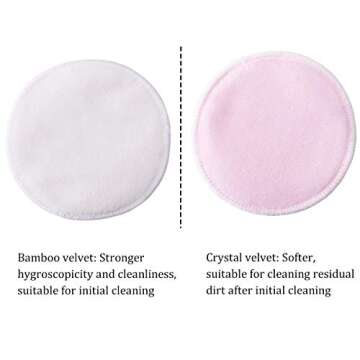GARYOB Reusable Bamboo Makeup Remover Pads - Eco-Friendly Care