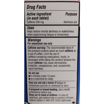 Equate Stay Awake Caffeine Alertness Aid - 80 Tablets