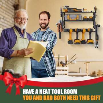Power Tool Organizer Wall Mounted 3 Layer Heavy Duty 160 Lbs Limit Tool Organizers and Storage Drill...