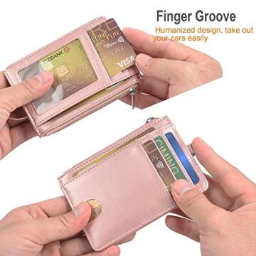 Stylish Teskyer Minimalist Wallet with RFID Protection