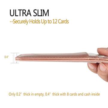 Stylish Teskyer Minimalist Wallet with RFID Protection