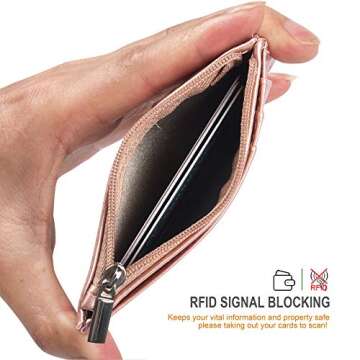 Stylish Teskyer Minimalist Wallet with RFID Protection