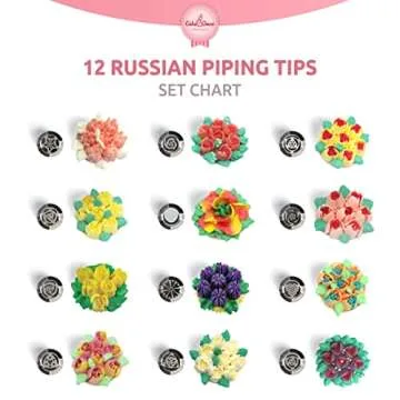 Premium Russian Piping Tips Complete Set - 42pcs Cake Decorating Kit