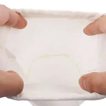 Ayliss Women Mini Clutch Tote Handbag Top-handle Bucket Drawstring Handbag Summer Beach Woven Handmade Fishing Net Bag Pouch Purse (White, Mini)