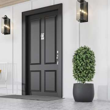 31in Artificial Boxwood Topiary Balls for Home Decor